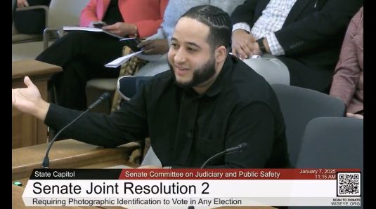 Executive Director Nick Ramos testifying on SJR2