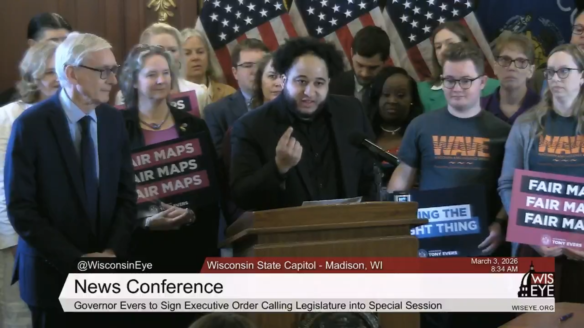 Nick Ramos at Gerrymandering Ban Executive Order Signing