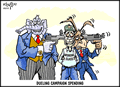 Campaign Finance Cartoons by Mike Konopacki