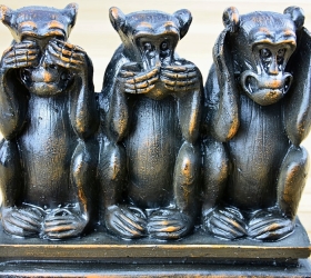 Three Monkeys: See No Evil, Say No Evil, Hear No Evil