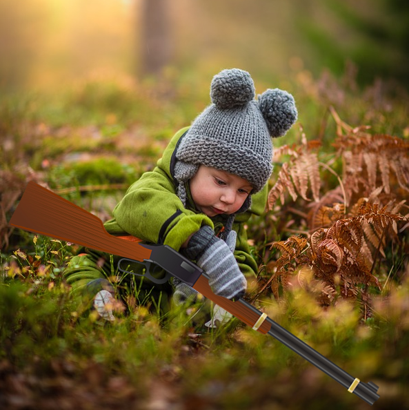 Baby with Rifle