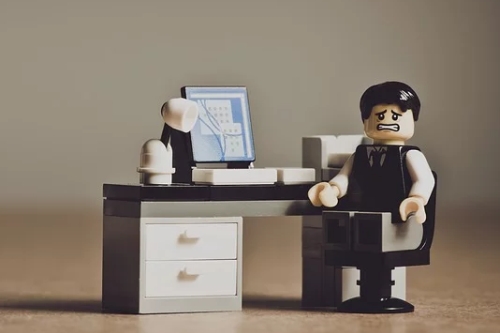 Unhappy Toy Computer User