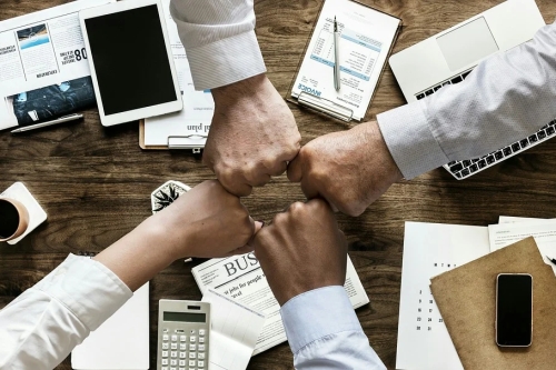 Corporate Fist Bump