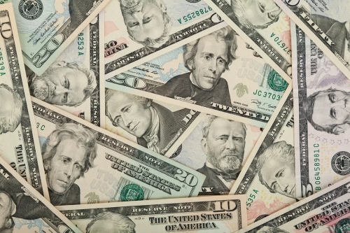 Dollar Bills of Various Denominations