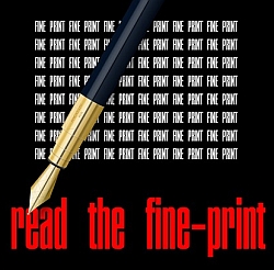 Read the fine print