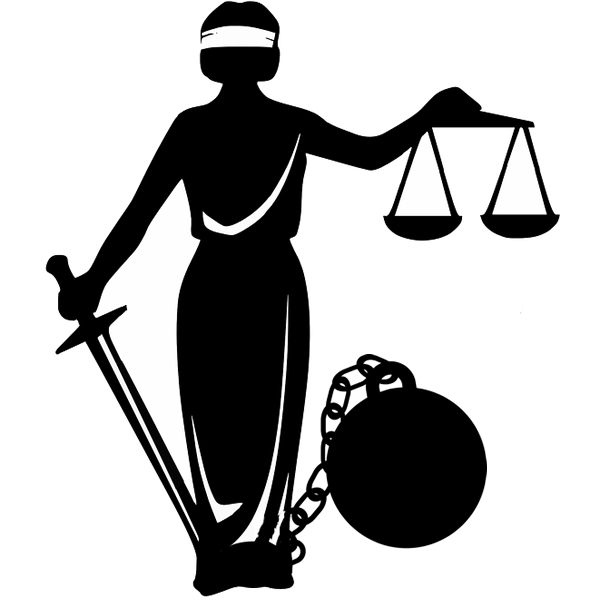 Lady Justice in Ball and Chain