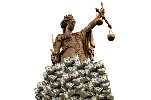 Justice Behind a Pile of Cash