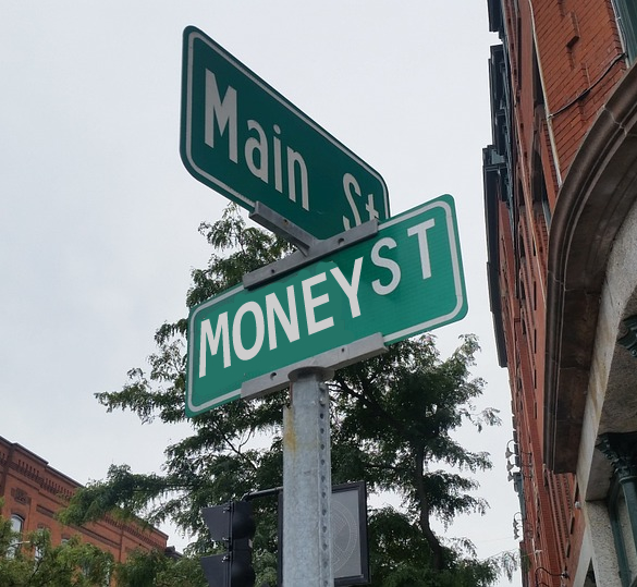Main Street Crosses Money Street