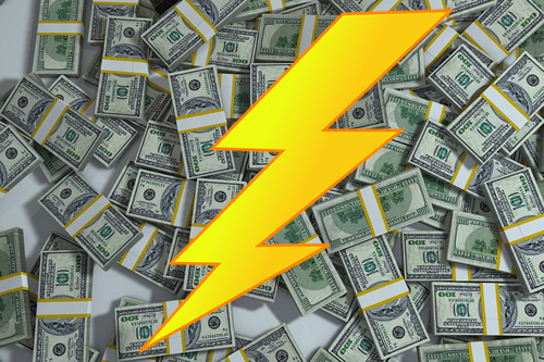 Money and Lightning Bolt