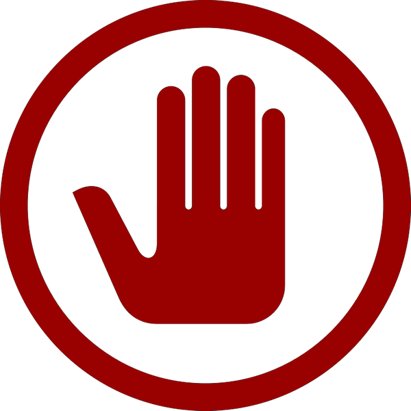 Hand Indicating Prohibition