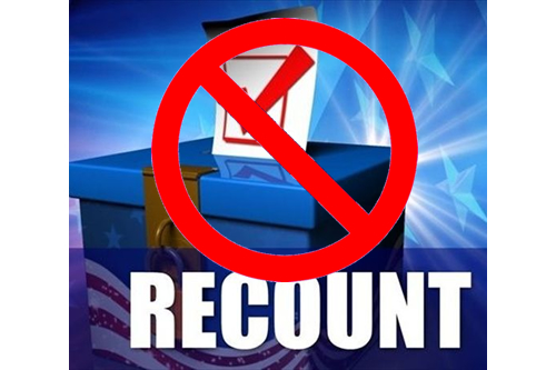 Recount Prohibited