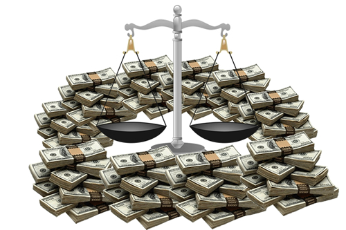 Scales of Justice Cash
