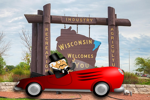 Wisconsin Welcomes Rich Man in Car