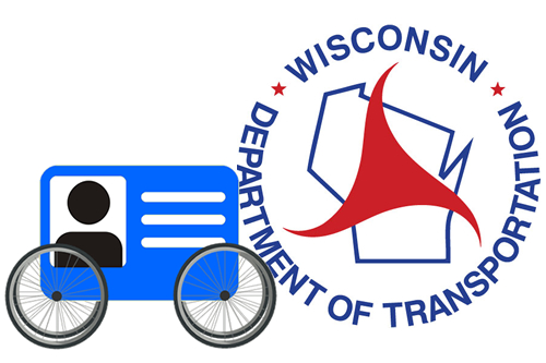 Id Card on Wheels and WISDOT Logo