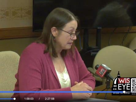 Beverly Speer testifies on AB385 before Assembly committee hearing