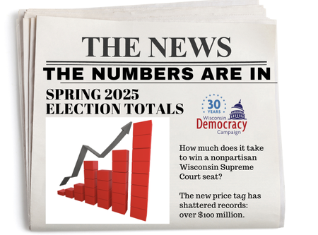 A newspaper with a headline that says "the numbers are in"